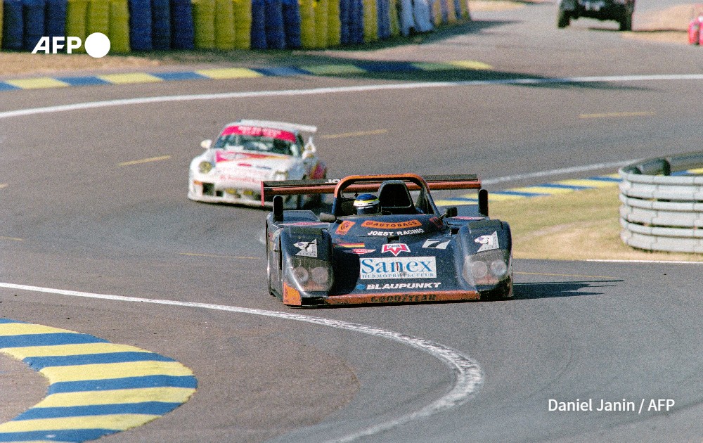 The German Joest Racing team TWR Porsche WSC 95 N° 7 at the 24 hours of Le Mans, 1996