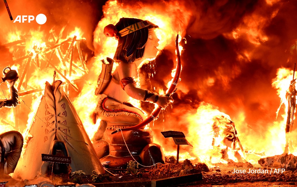 AFP photo by Jose Jordan - Fallas, Valencia, Spain 2023