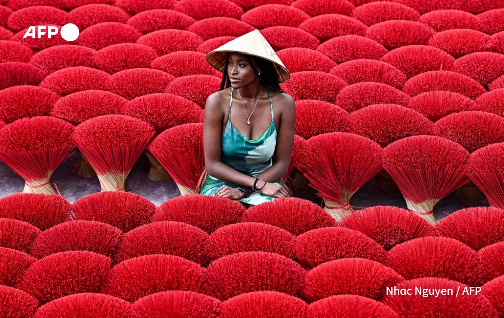 AFP picture by Nhac Nguyen - Incense village, Hanoi 2024