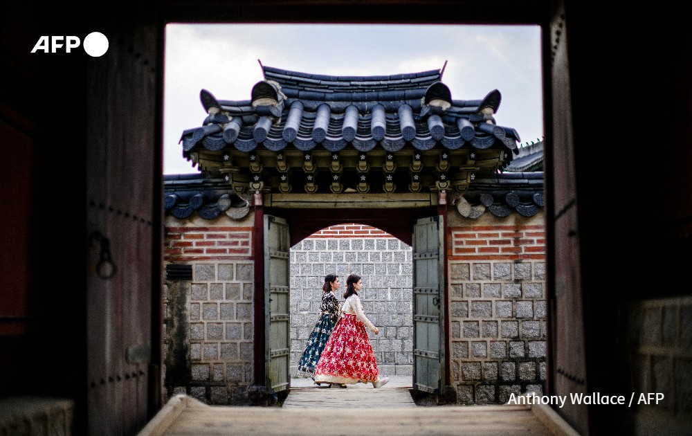 Women wearing traditional clothes