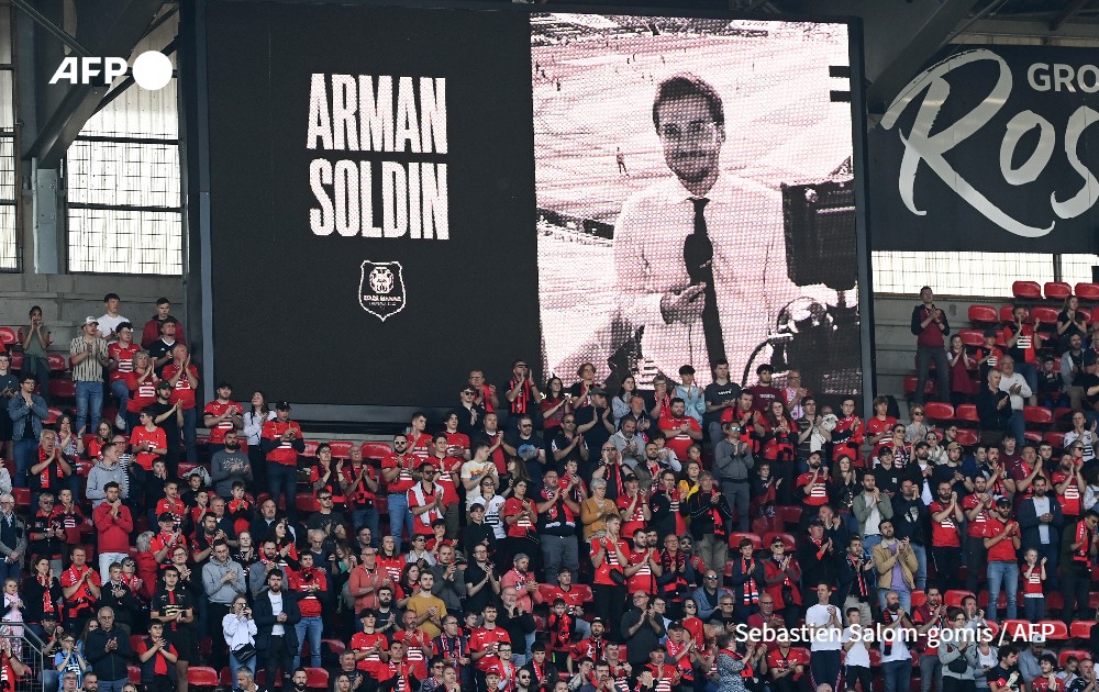 Hommage Arman Soldin au Stade Rennais, dimanche 14 mai