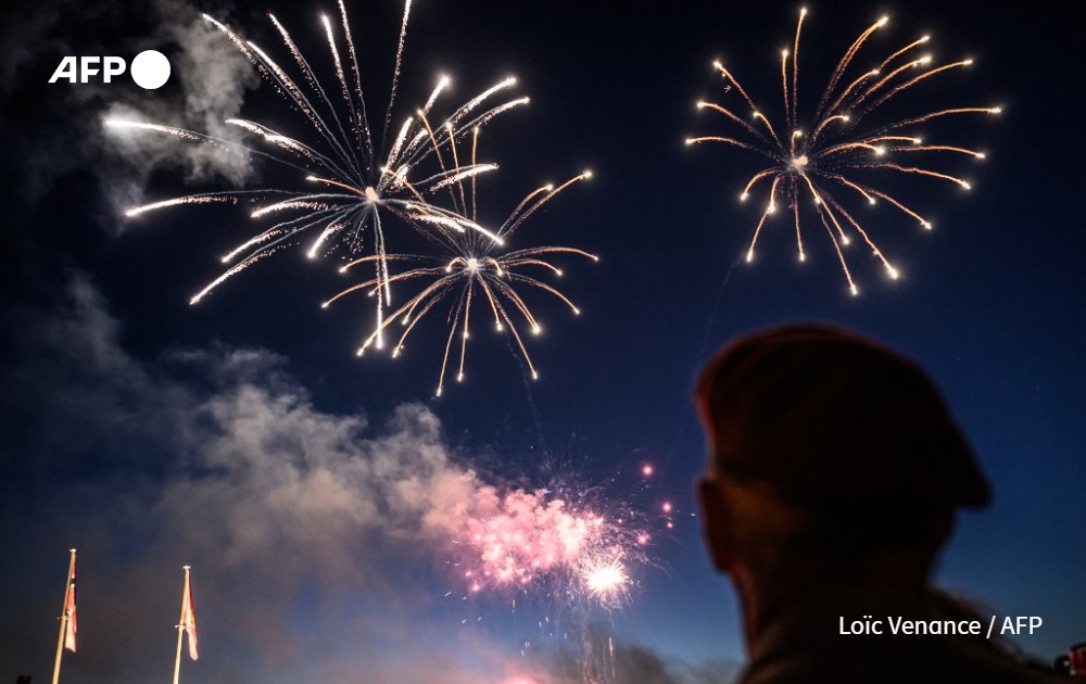 Fireworks DDay in France 2024