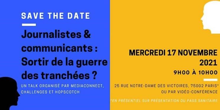 Événement débat - Journalistes et communicants : "Sortir de la guerre des tranchées ?"