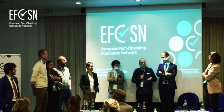 The EFCSN Association is presented in Brussels as an advocate and voice for fact-checkers in Europe